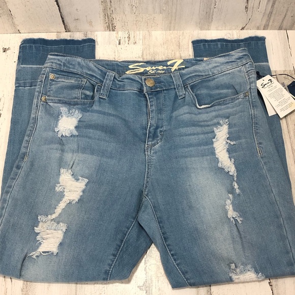Seven7 Denim - NWT Seven7 Skinny Easy Fit Jeans Distressed Jeans